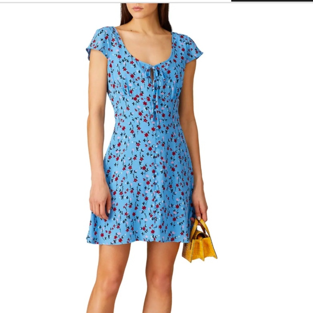 BB Dakota La Femme Blue Floral Dress
